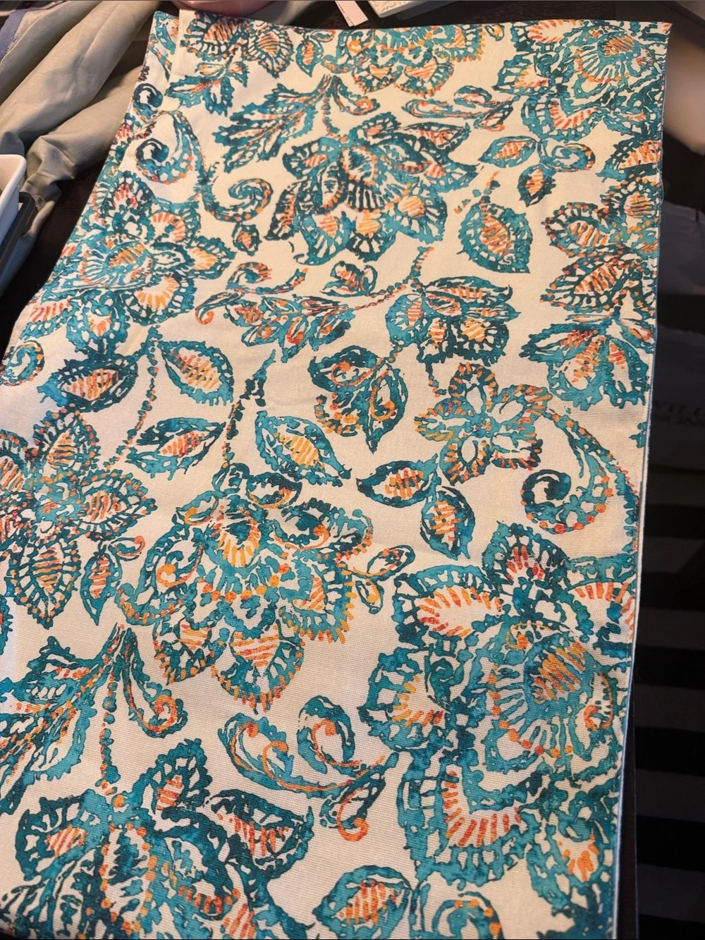 Williams Sonoma Tropical Palampore Table Runner 16” x 108”